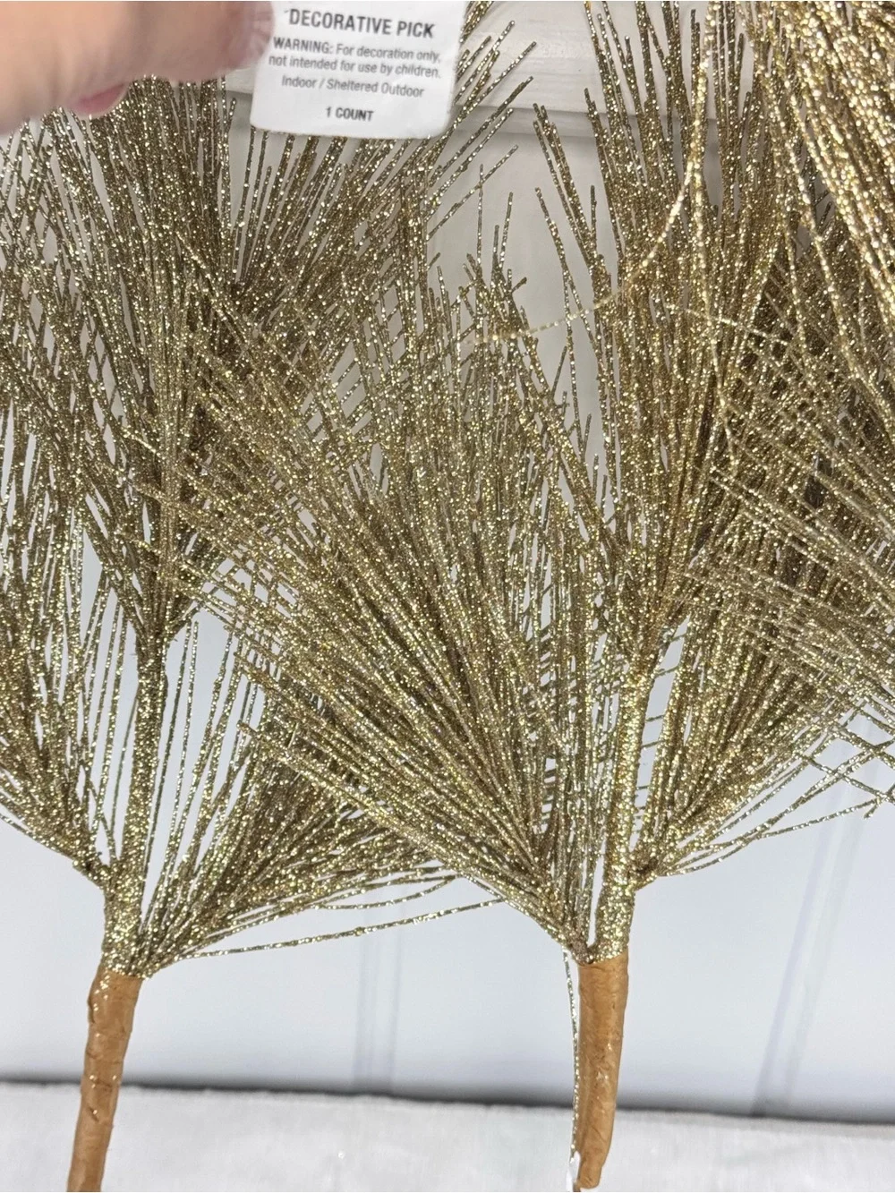 NEW Target Gold Glitter Christmas Decoritive Picks